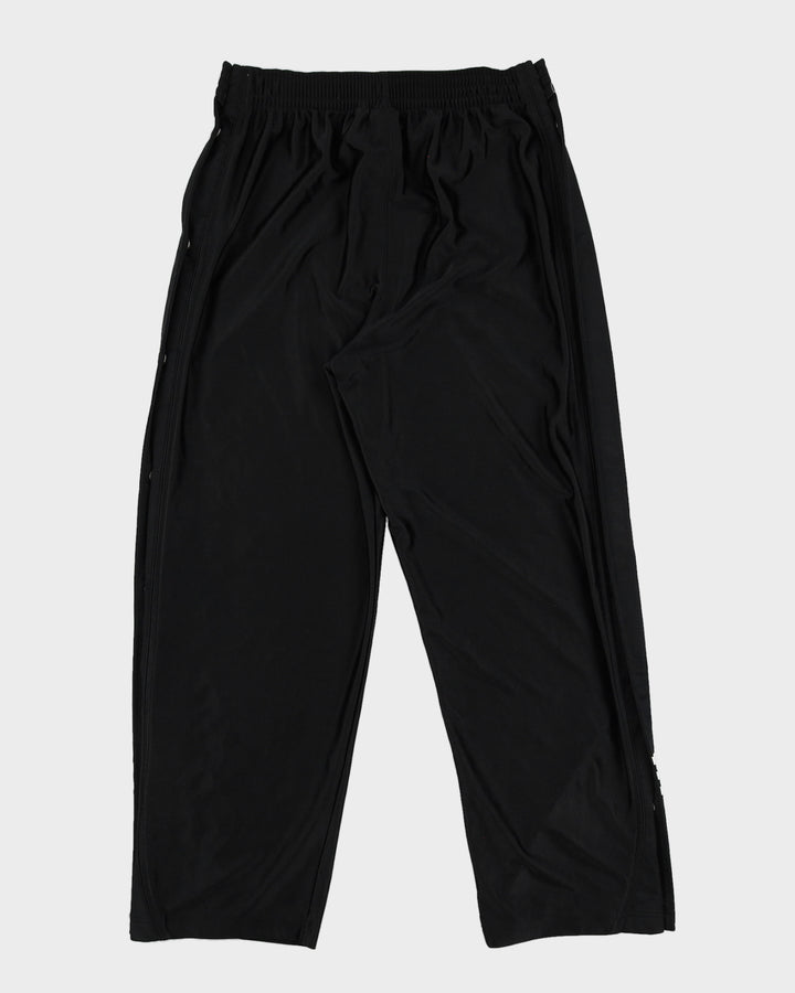 00s Adidas Black Buttoned Up Track Bottoms - W36 L31