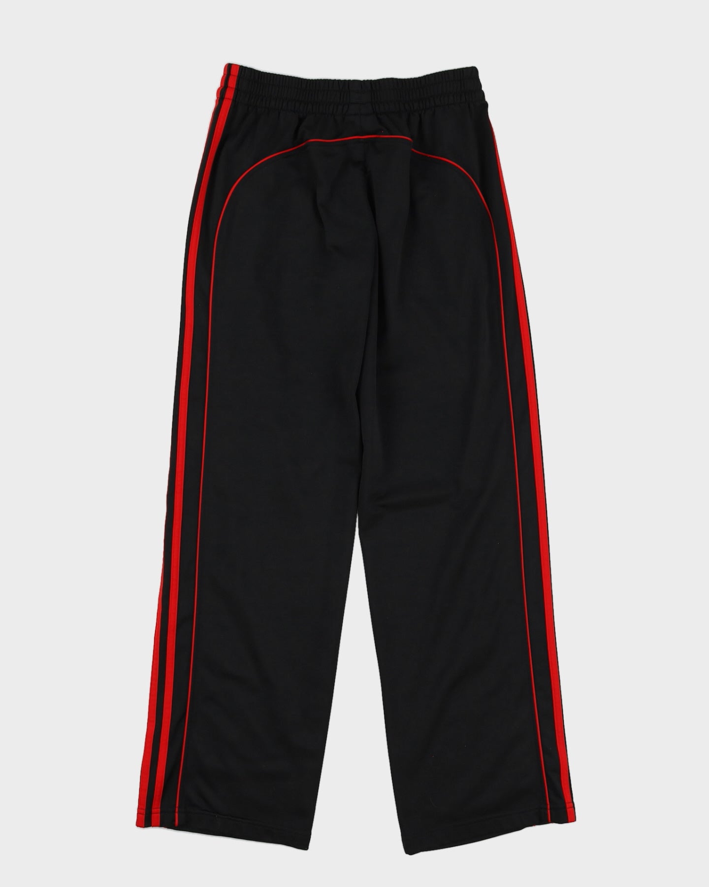 Adidas Black / Red Striped Track Bottoms - W34 L31