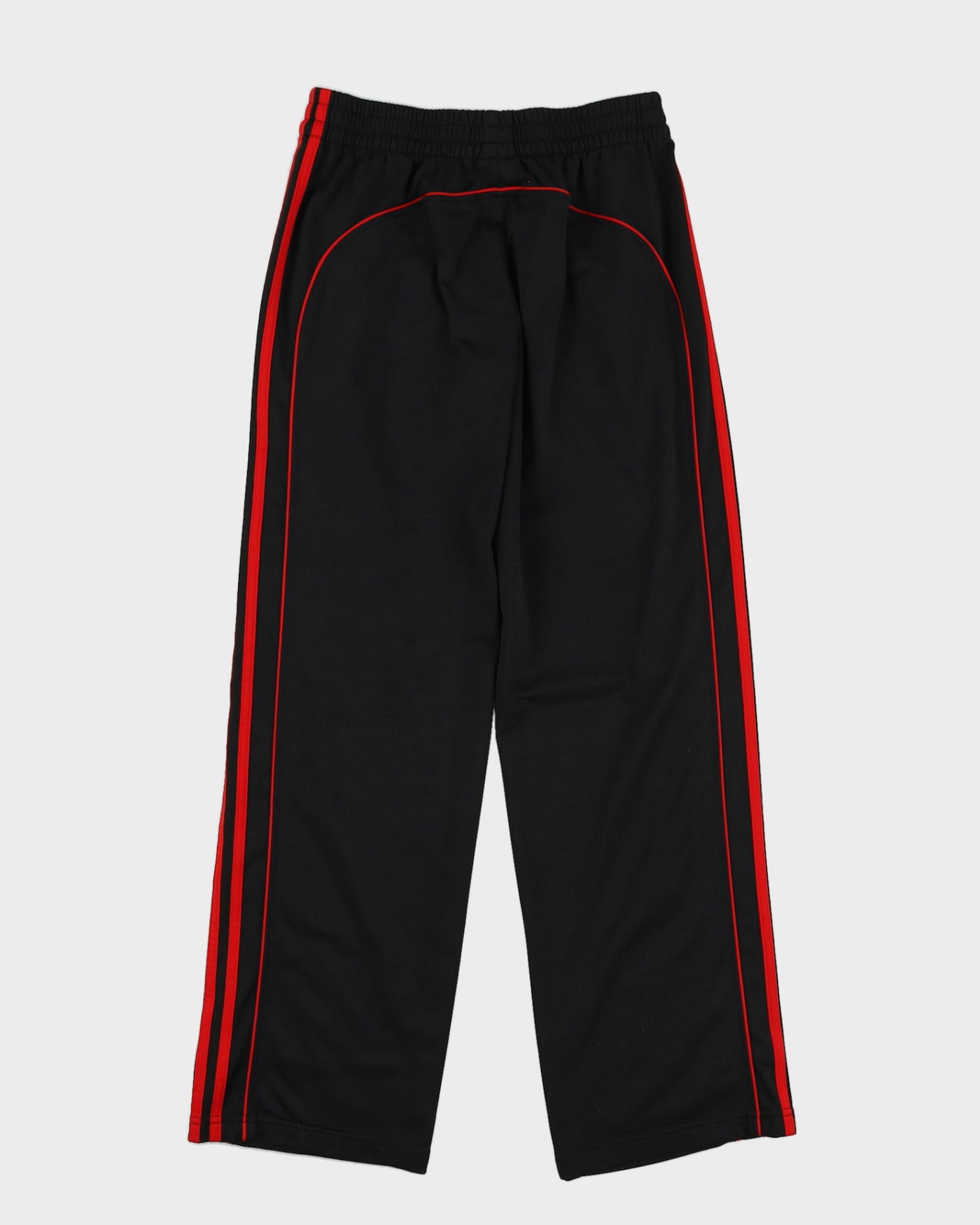 Adidas Black / Red Striped Track Bottoms - W34 L31