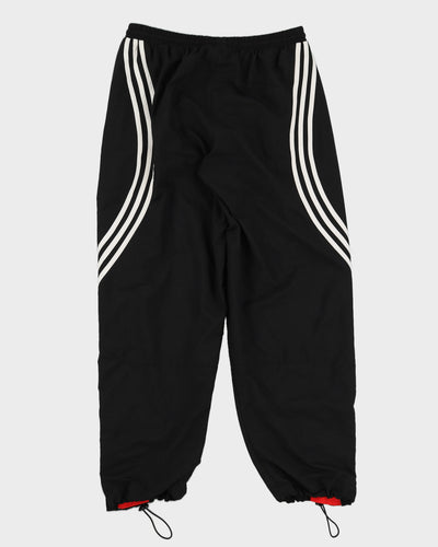 00s Adidas Black Striped Track Bottoms - W36 L32