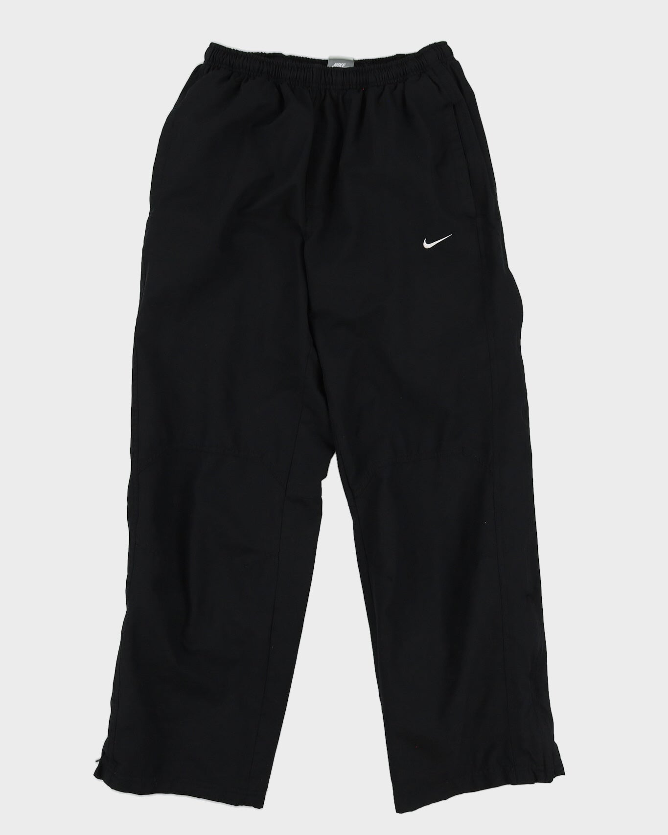 00s Y2K Nike Black Track Bottoms - W32 L30