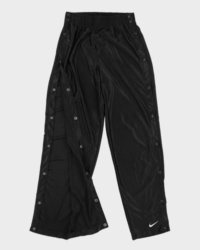 00s Y2K Nike Black Buttoned Up Track Bottoms - W30 L33