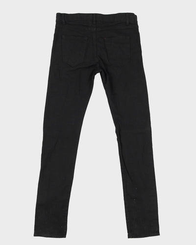 Saint Laurent Black Frayed Jeans - W32 L34