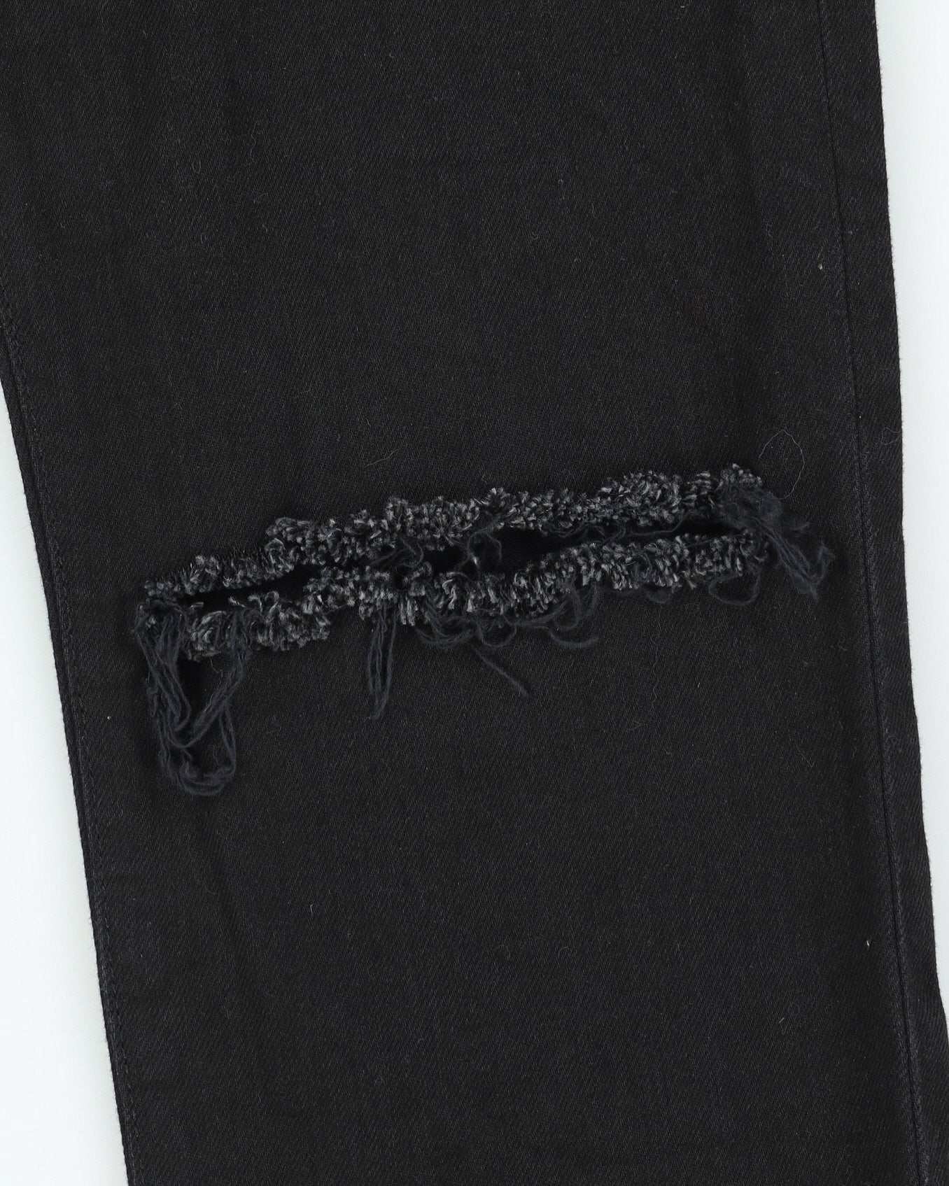 Saint Laurent Black Frayed Jeans - W32 L34