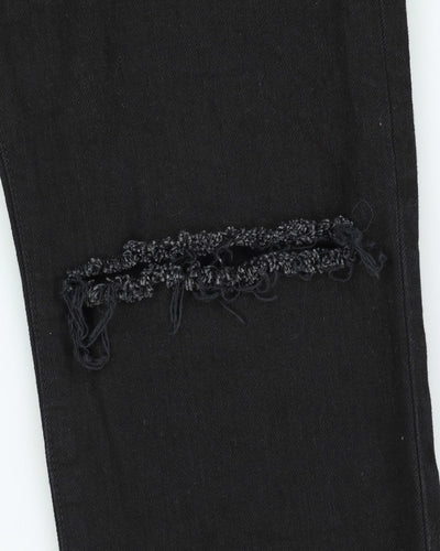Saint Laurent Black Frayed Jeans - W32 L34