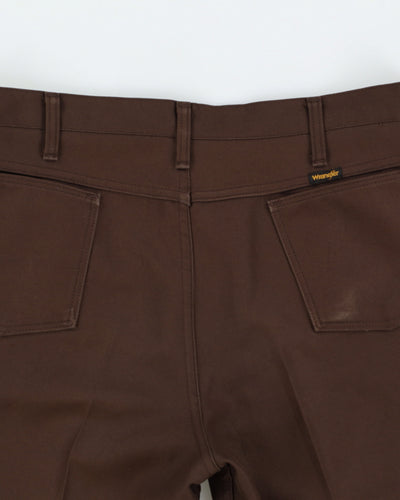 Vintage 70s Brown Wrangler Trousers - W38 L30