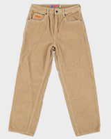 Empyre Beige Loose Fit Cord Trousers - W30 L28