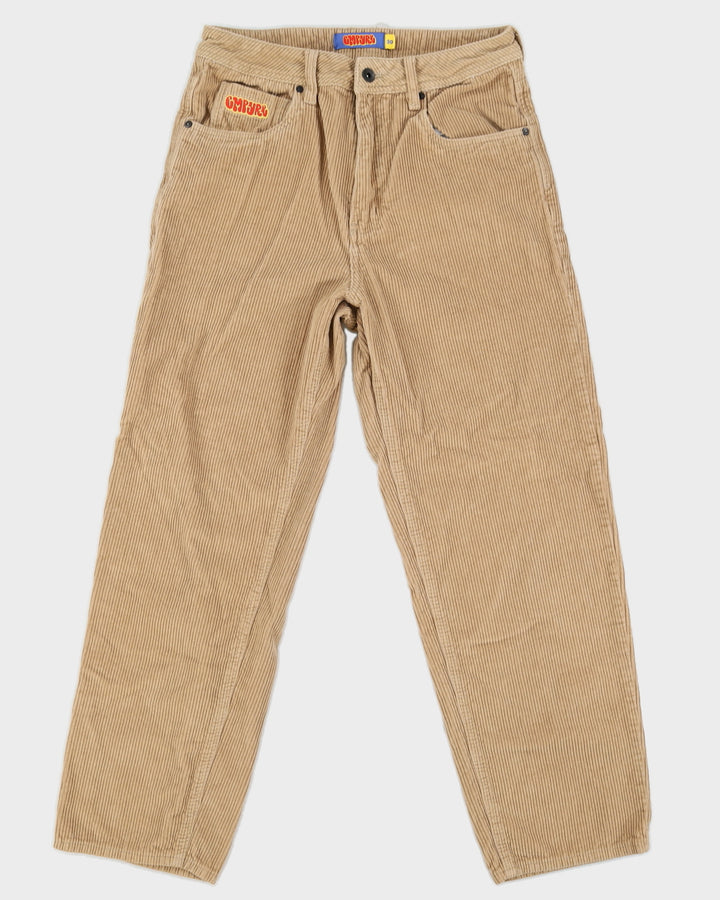 Empyre Beige Loose Fit Cord Trousers - W30 L28