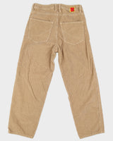 Empyre Beige Loose Fit Cord Trousers - W30 L28