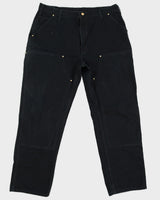 Carhartt Dungaree Fit Black Trousers - W40 L32