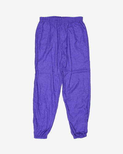 rock casuals purple track trousers - w30
