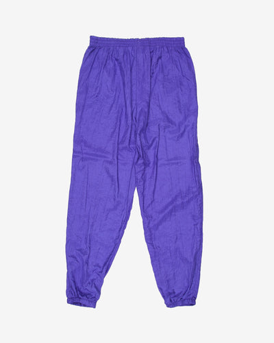 rock casuals purple track trousers - w30
