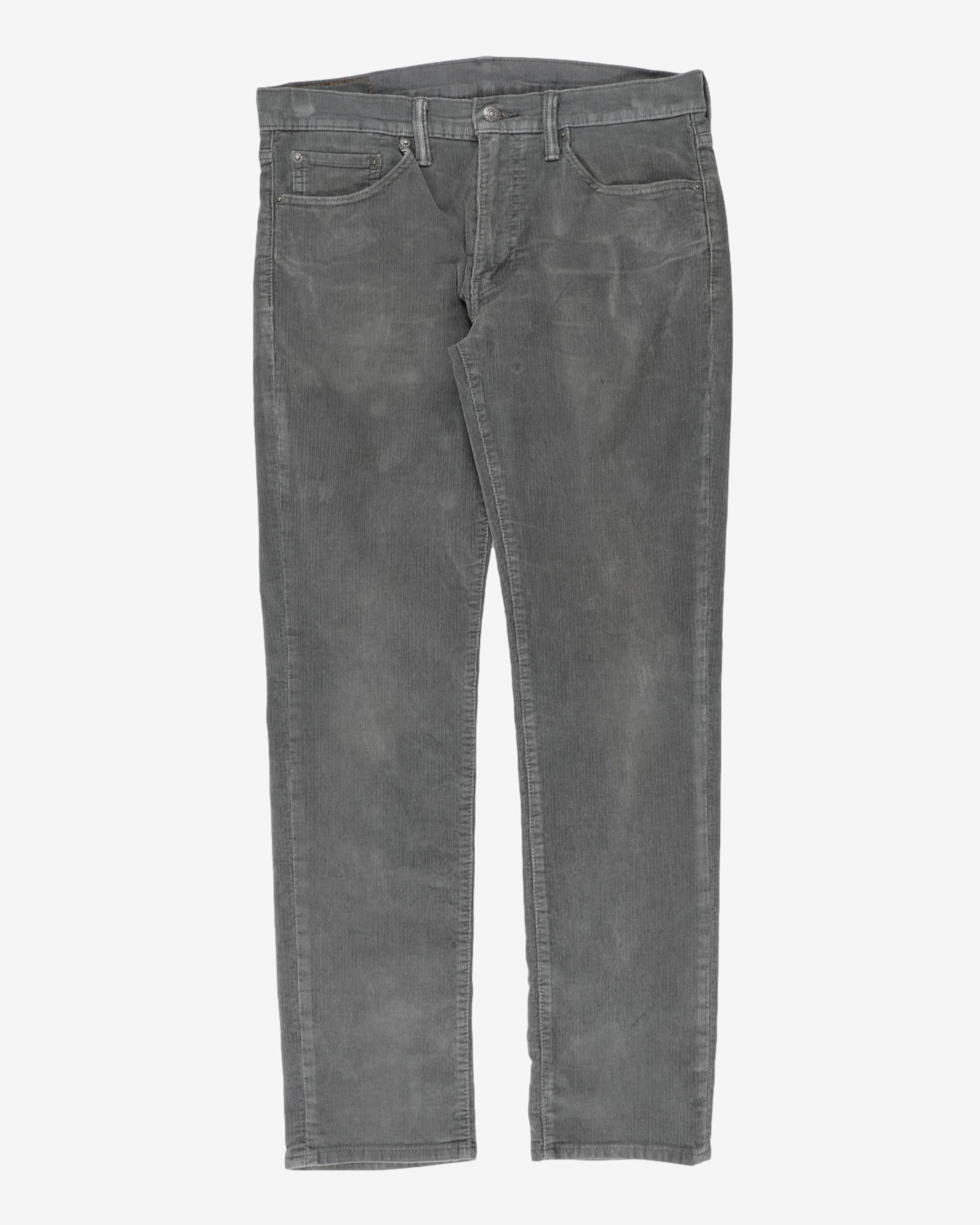 Levi's 511 Grey Corduroy Trousers - W36 L30