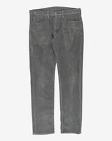 Levi's 511 Grey Corduroy Trousers - W36 L30