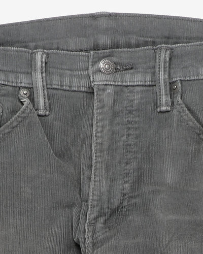 Levi's 511 Grey Corduroy Trousers - W36 L30