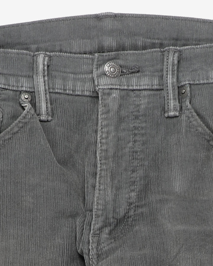 Levi's 511 Grey Corduroy Trousers - W36 L30