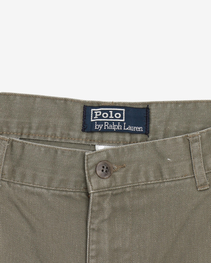 Vintage 90s Polo by Ralph Lauren Green Smart Casual Trousers - W34 L32