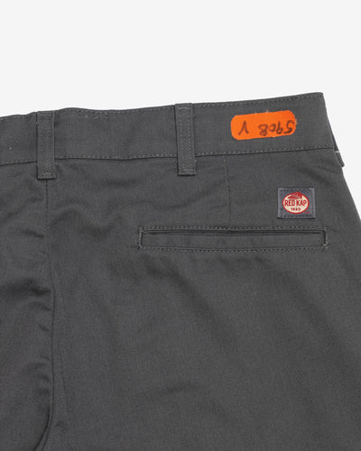 Vintage Red Kap Dark Grey Straight Leg Cargo Trousers - W33 L30