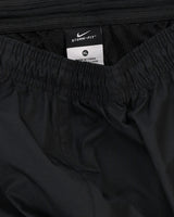 00s Nike Total 90 Black Embroidered Logos Track Bottoms - XL