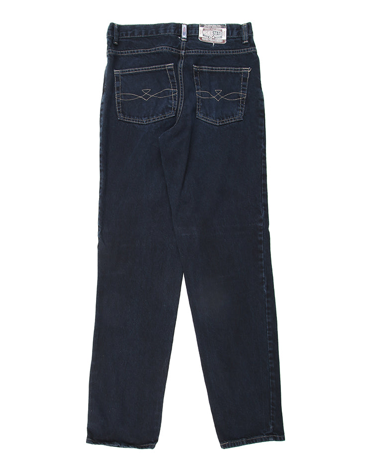 Vintage 90s Higher State Dark Blue Jeans - W32 L32