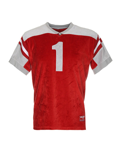 Vintage And1 velour panelled t-shirt - S