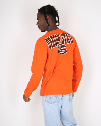 Vintage Knights Apparel Oregon State University graphic long sleeve t-shirt - L