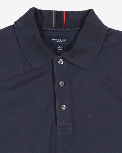 burberry golf blue polo t-shirt - s/m