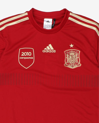 Spain 2010 World Cup Champions Adidas Home Kit - S