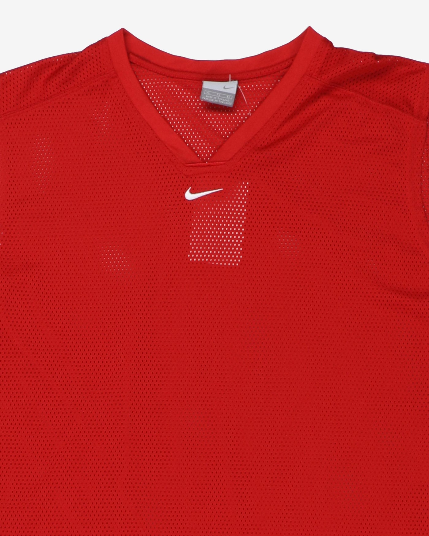 00s Plain Red Nike Basketball Training Shirt - XL