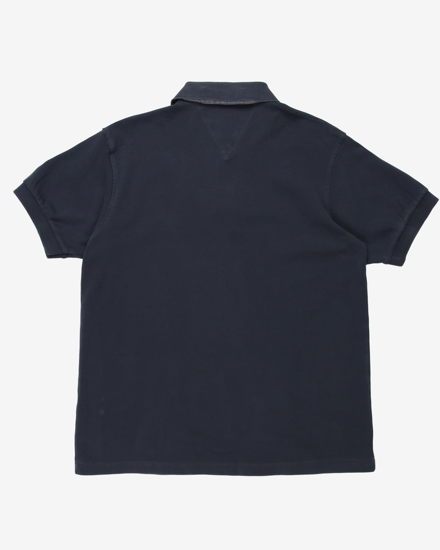 Blue Armani Embroidered Logo Polo Shirt - L