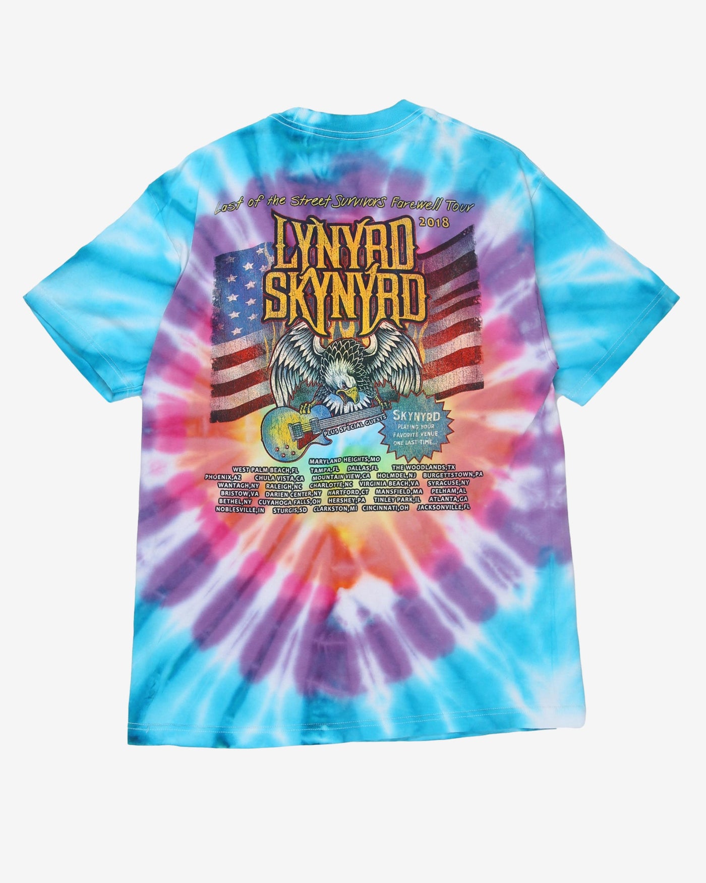 Lynyrd Skynyrd Southern Rock'n'Roll Tie-Dye T-Shirt - L