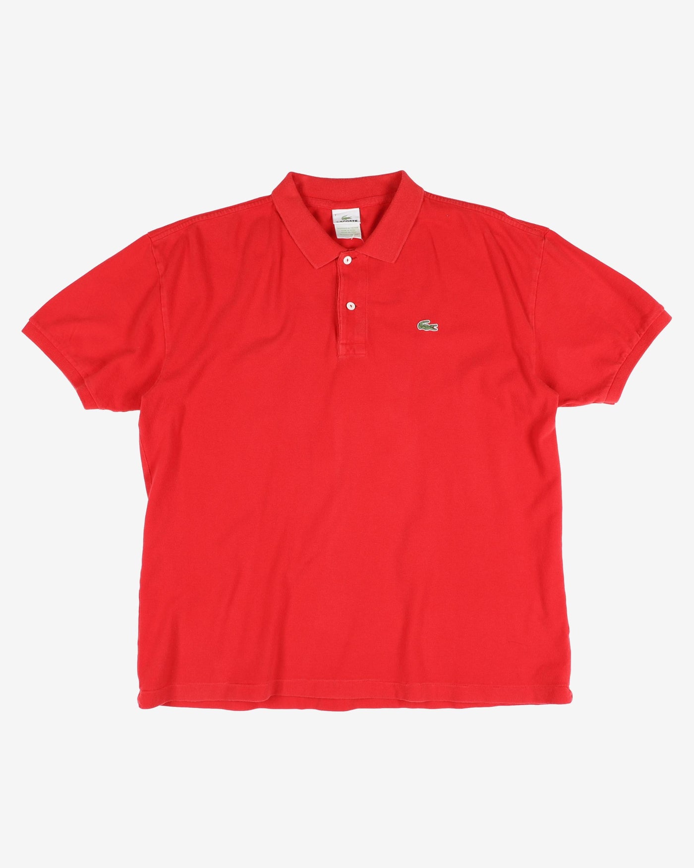 Red Chemise Lacoste Logo Polo Shirt - XL