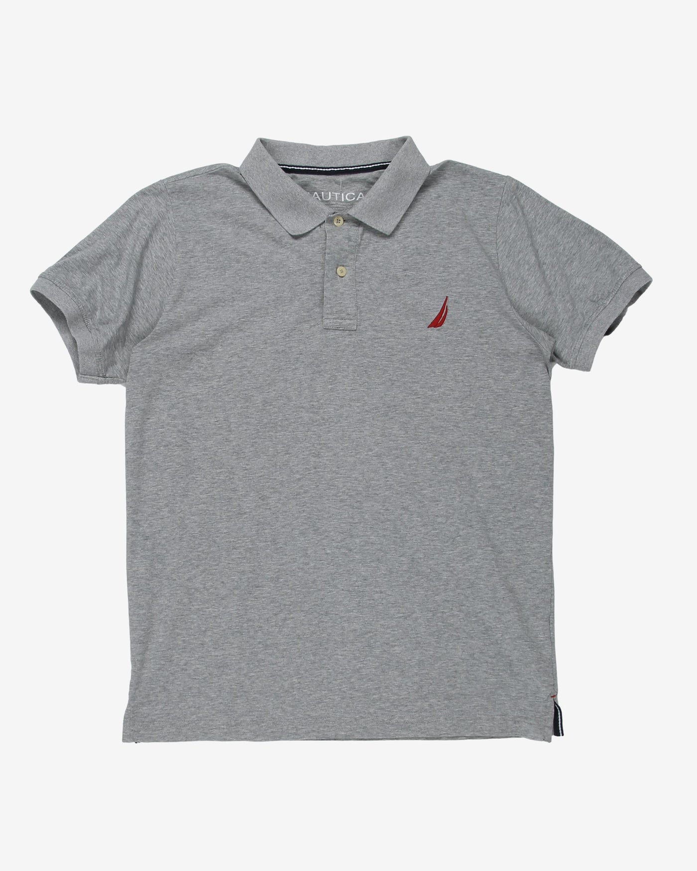 Nautica Red Logo / Grey Polo Shirt - M