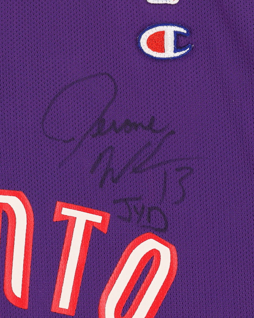 1999/00 Champion Toronto Raptors Jerome Williams Autographed NBA Jersey - XL