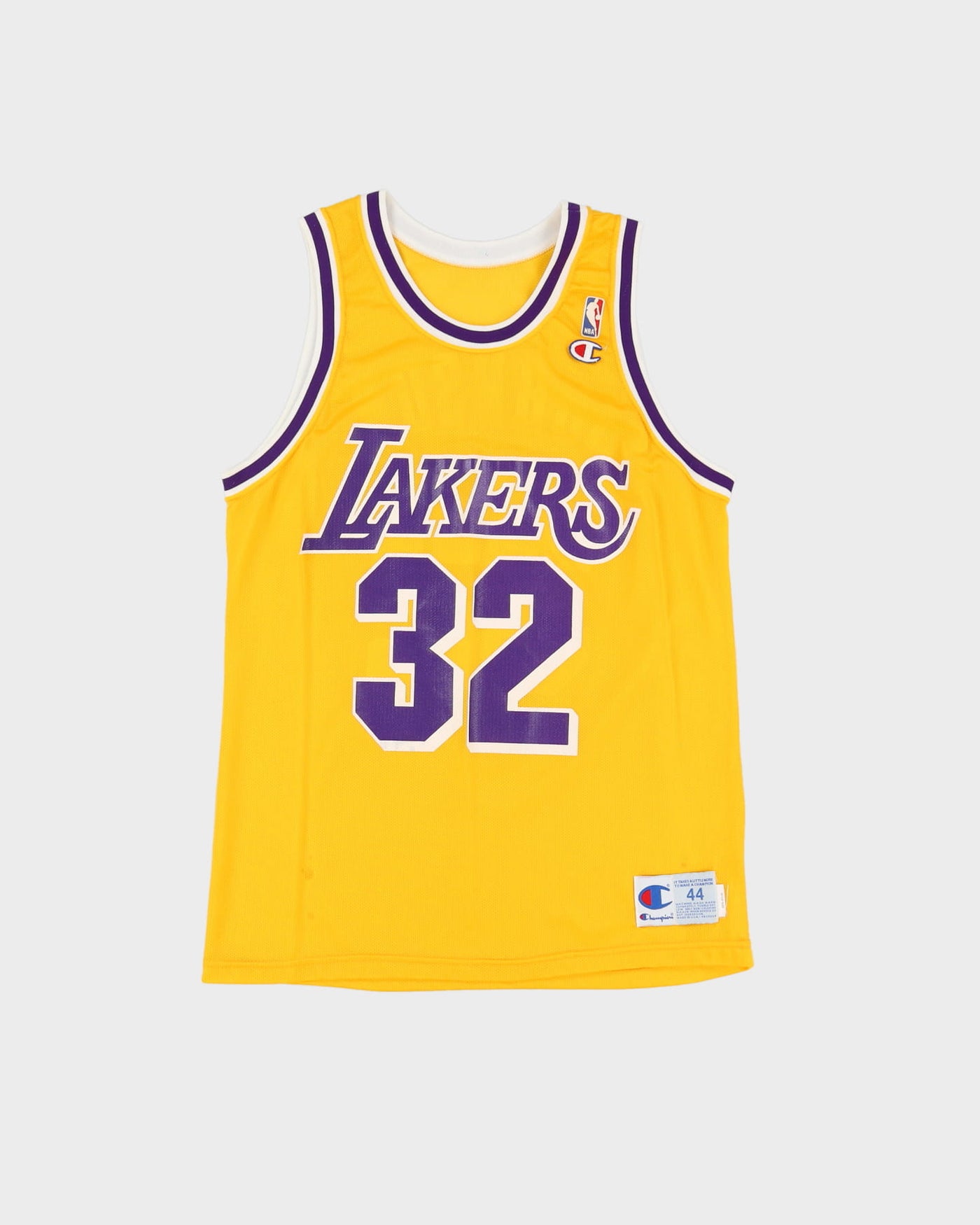 Yellow Lakers Jersey With Stars 90s Champion Los Angeles Lakers