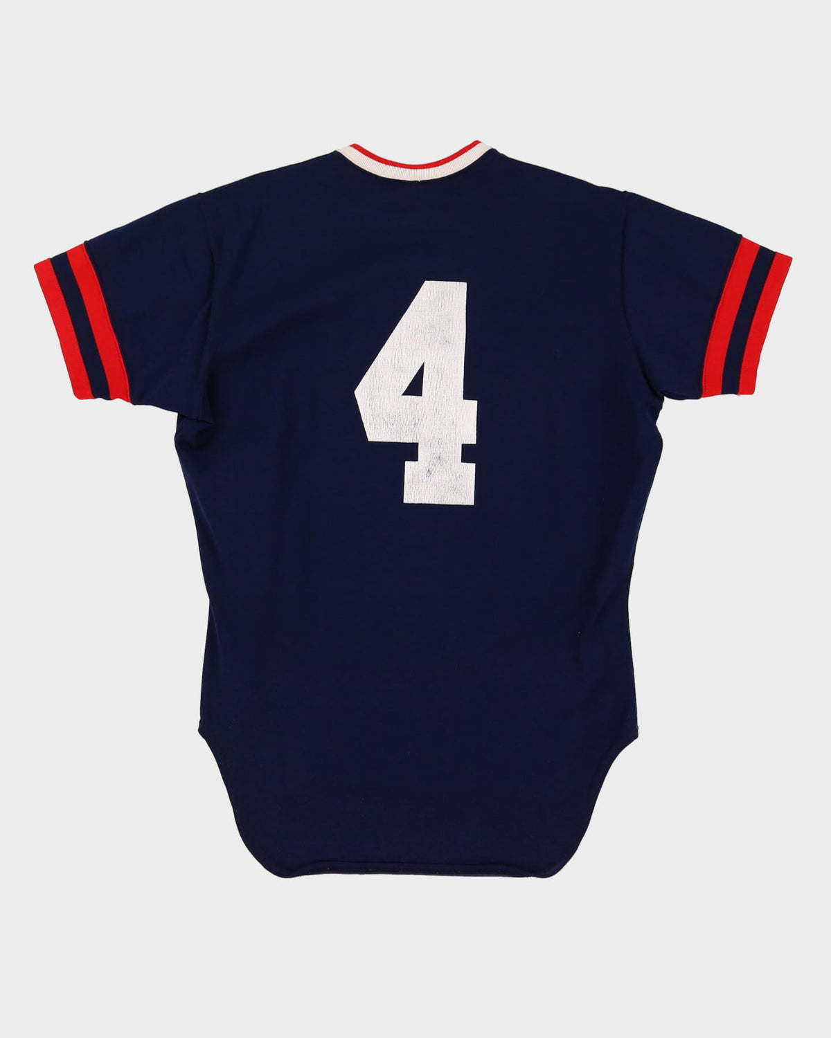 Vintage 70s Navy Rawlings Baseball Jersey 'Jolo' #4 - L