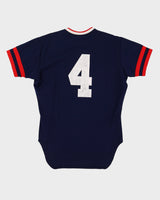 Vintage 70s Navy Rawlings Baseball Jersey 'Jolo' #4 - L
