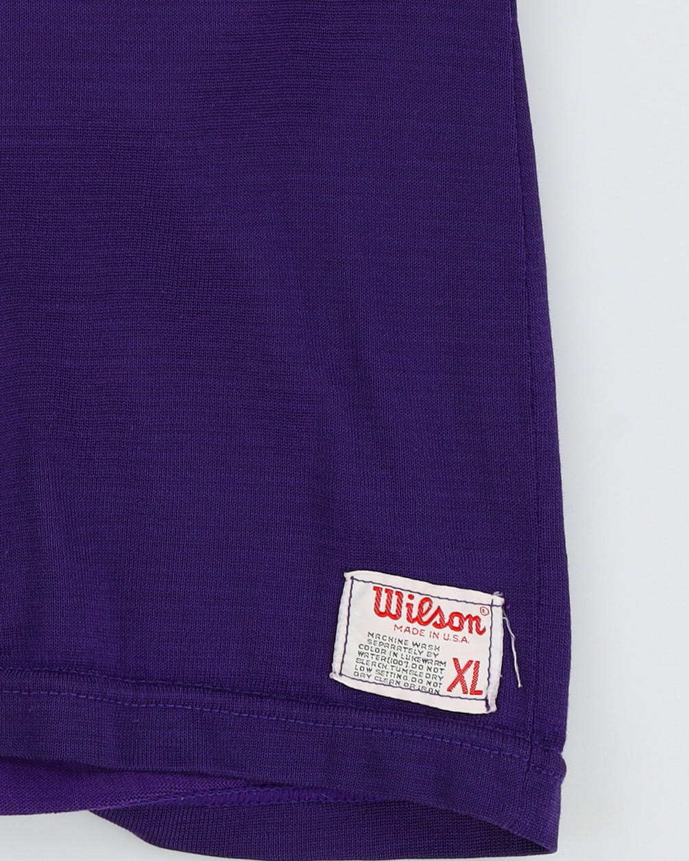 1960s/70s Wilson Road Runners Purple / Yellow LSU Collegiate / Varsity Colours Jersey - M