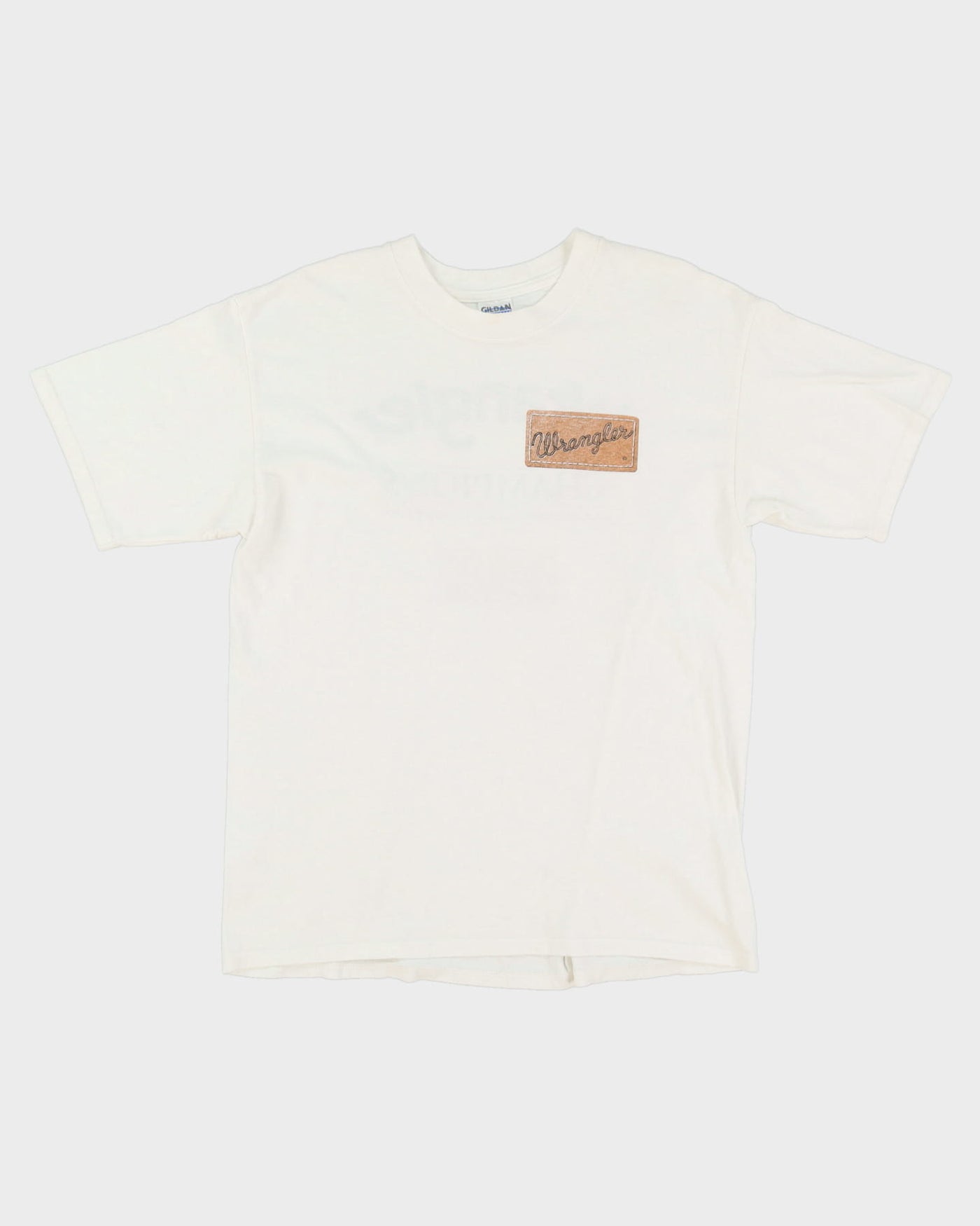 Early 00s Wrangler Jeans Promo White T-Shirt - L
