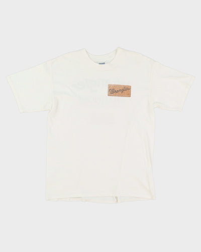 Early 00s Wrangler Jeans Promo White T-Shirt - L