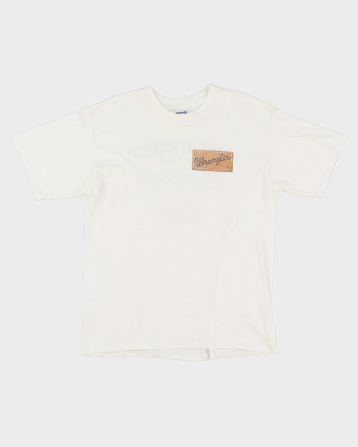 Early 00s Wrangler Jeans Promo White T-Shirt - L