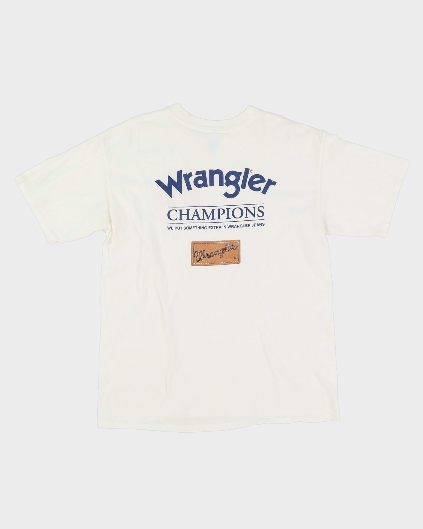 Early 00s Wrangler Jeans Promo White T-Shirt - L