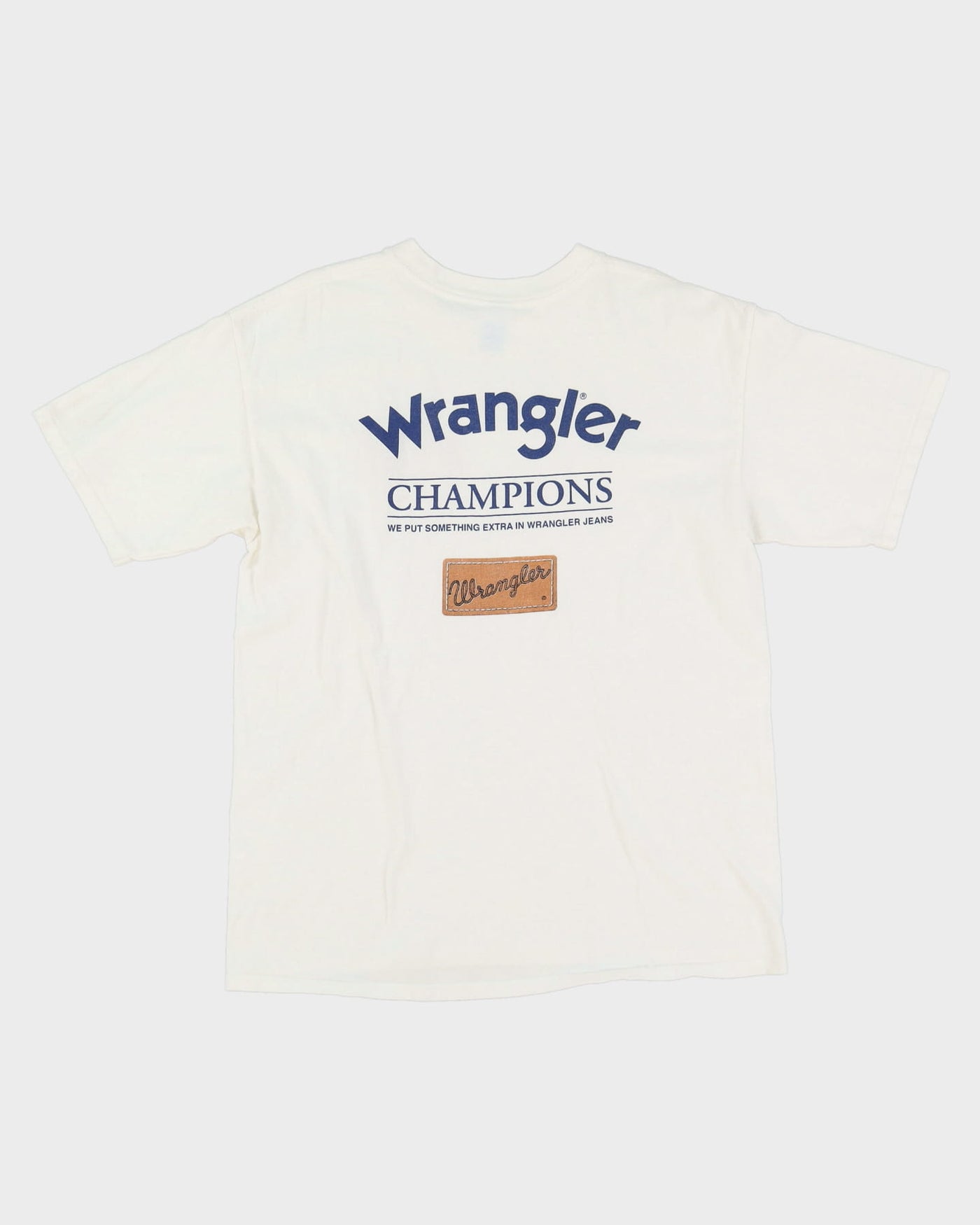 Early 00s Wrangler Jeans Promo White T-Shirt - L