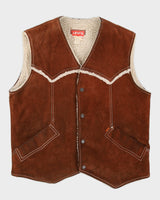 Vintage 60s Levi's Suede Vest - L