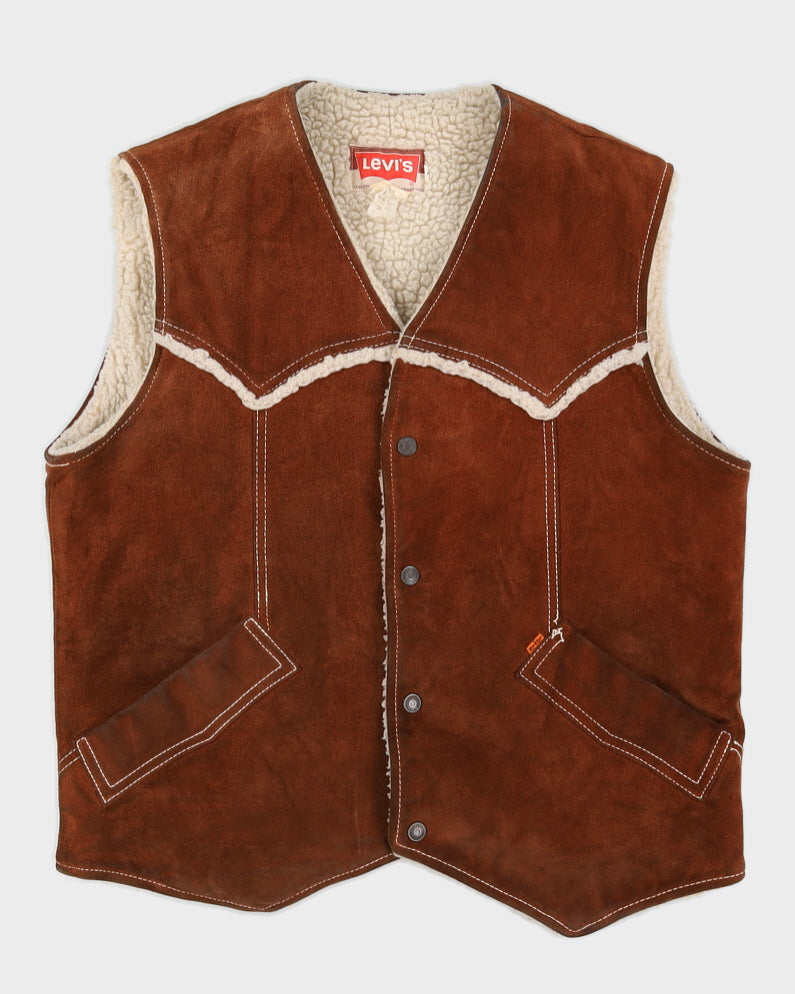 Vintage 60s Levi's Suede Vest - L