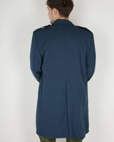 1980s Vintage Candian Air Force Blue Overcoat w/ Liner - Large