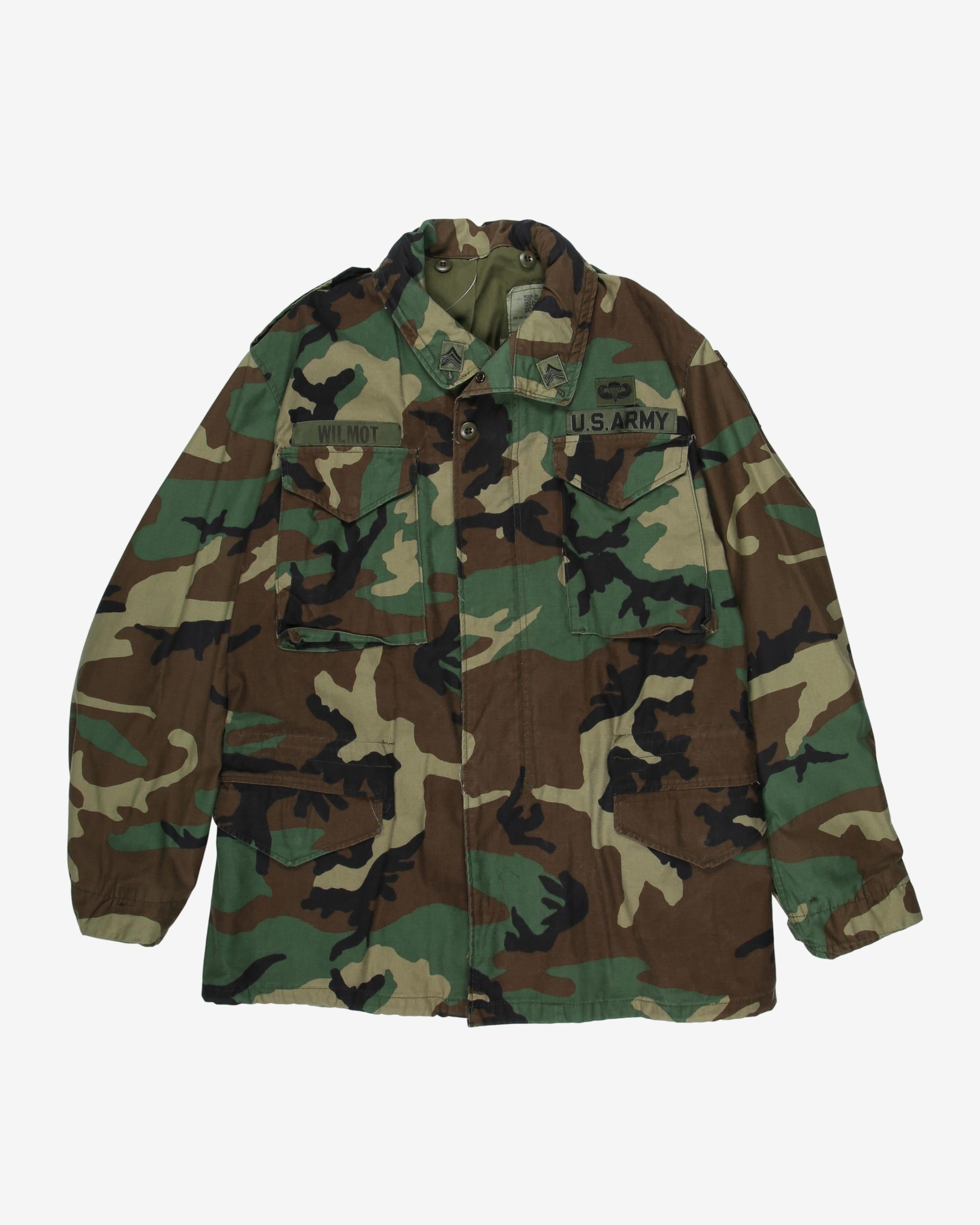 1996 Vintage US Army PSYOPS Patched M81 Woodland Camouflage M65