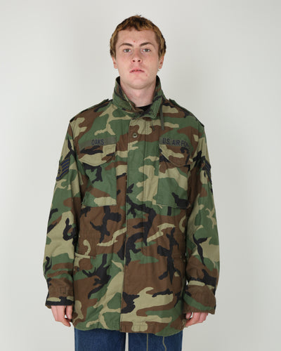 2000 US Army M81 Woodland Camouflage M65 Field Jacket Medium