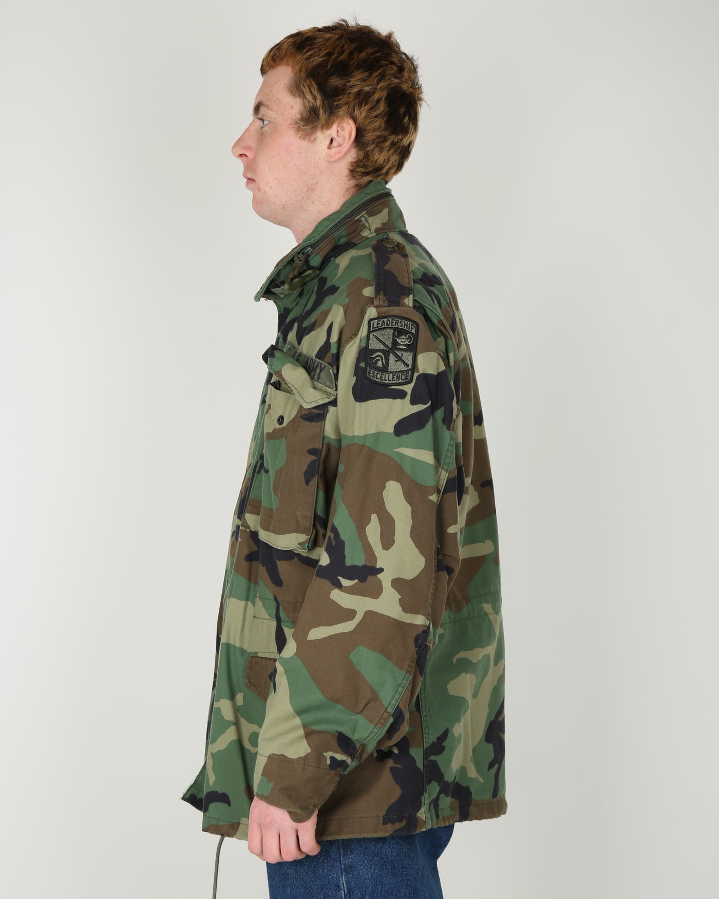 1996 Vintage US Army M81 Woodland Camouflage M65 Field Jacket - Medium / Regular
