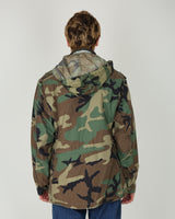 1999 Vintage US Army M81 Woodland Camouflage M-65 Field Jacket - Medium / Regular